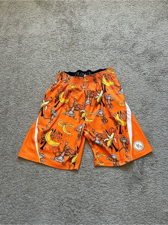 Flow Society Other - Youth XL Flow Society Orange Monkey Banana Print Athletic Shorts